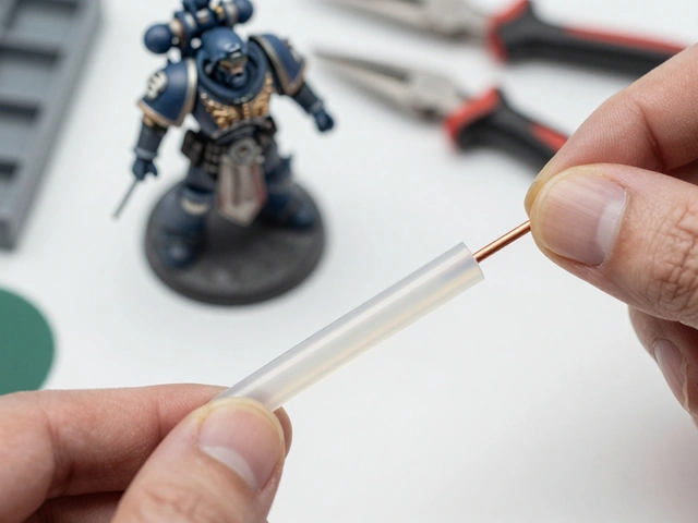 Как сделать кабели из термоусадки и проволоки для Warhammer 40K: пошаговая инструкция