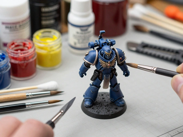 Масляные краски и фильтры для миниатюр Warhammer 40K: руководство по продвинутым техникам