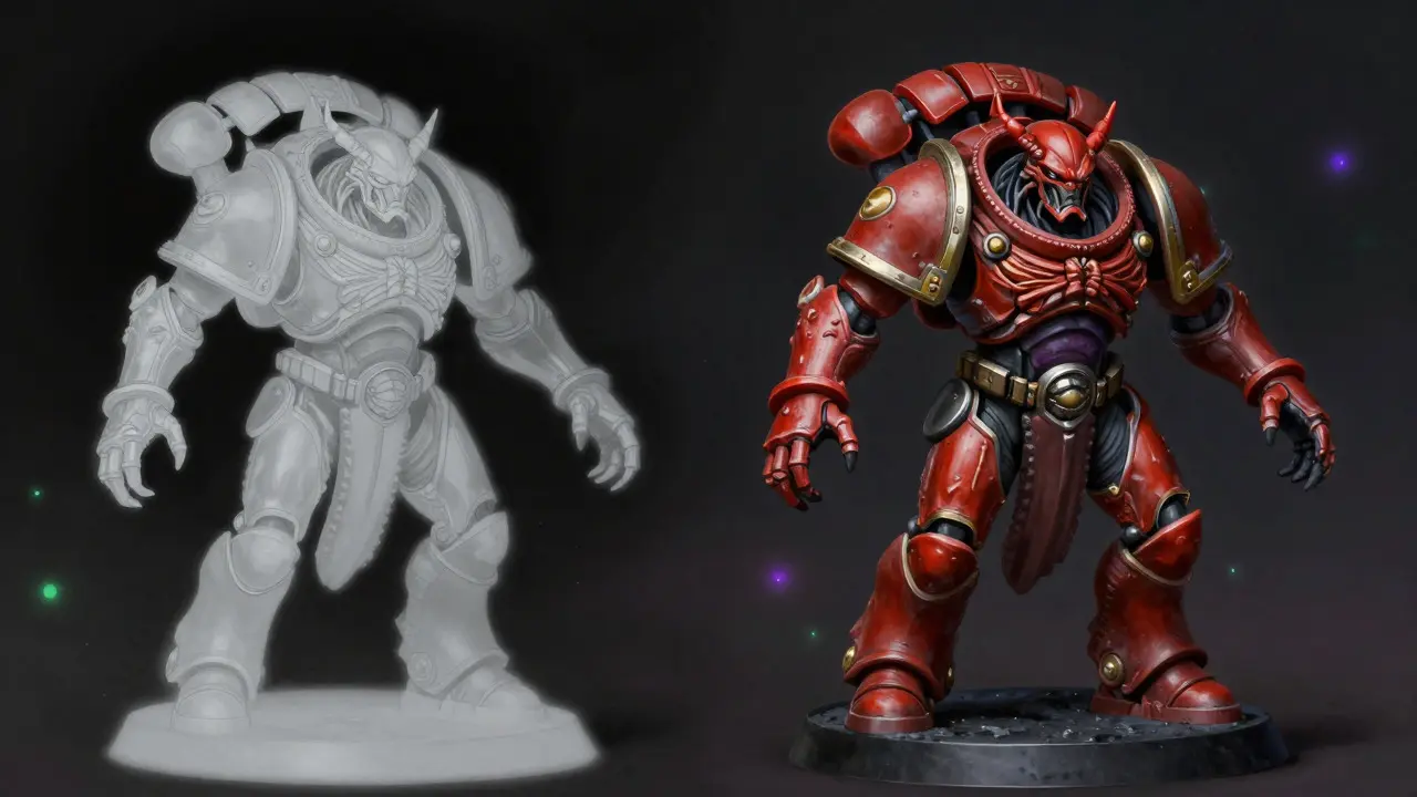 Comparison of old and new Tyranid Carnifex miniature designs
