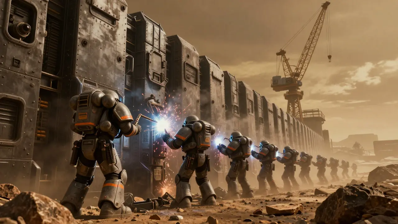 Лига Вотан в Warhammer 40K: структура каменных кланов и древних ядер
