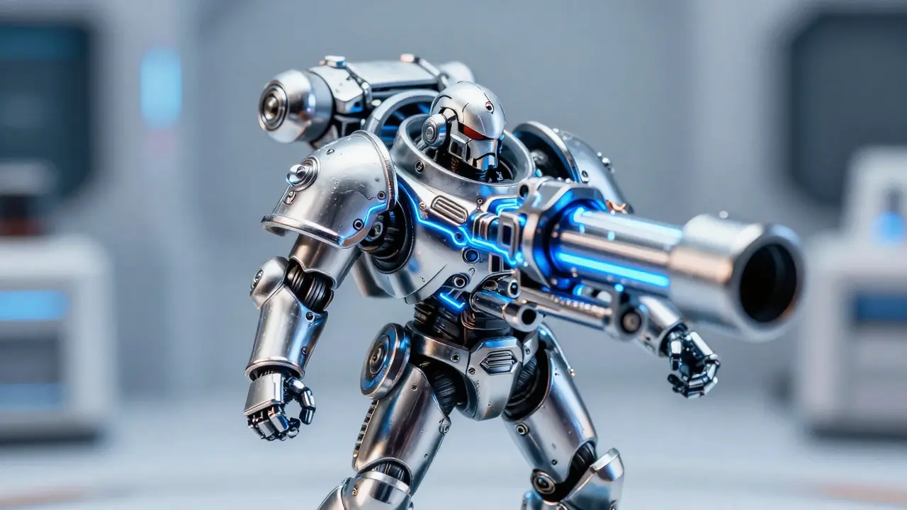 Некроны в стиле хайтек: как сочетать хром и неон в Warhammer 40K