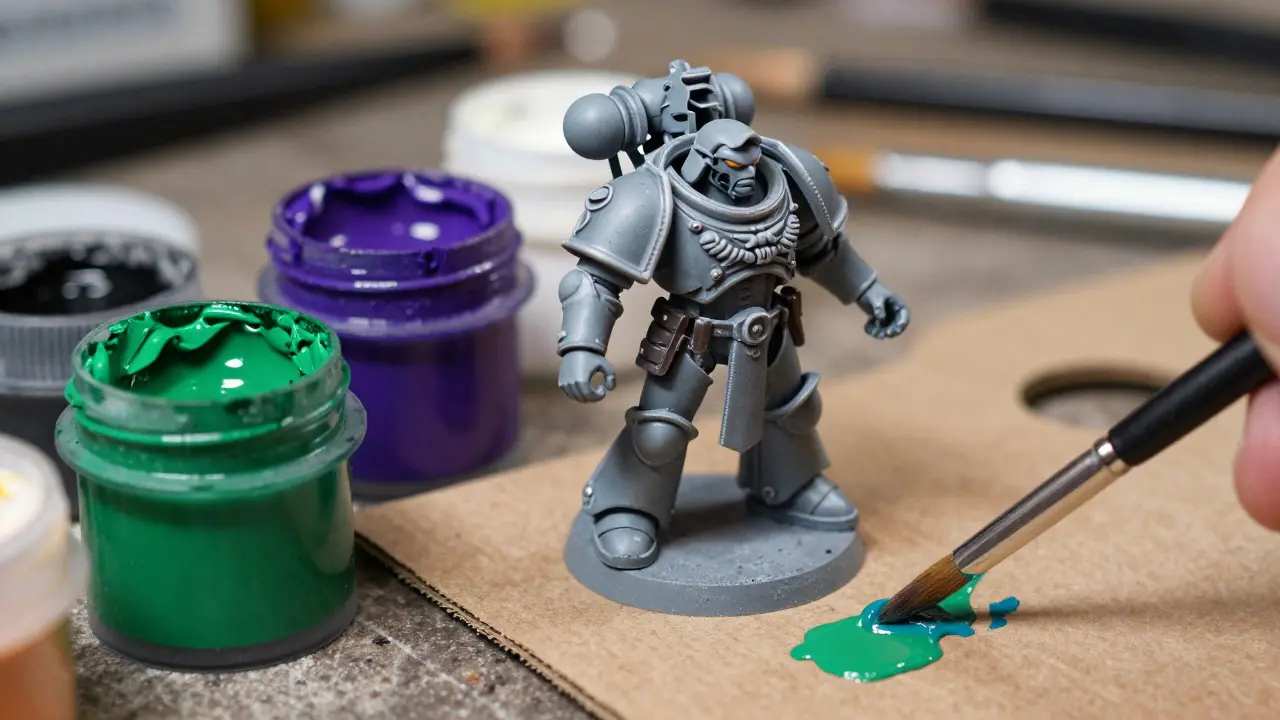 Окраска кожиксинов и чужеродов Warhammer 40K: зелёные, фиолетовые, белые