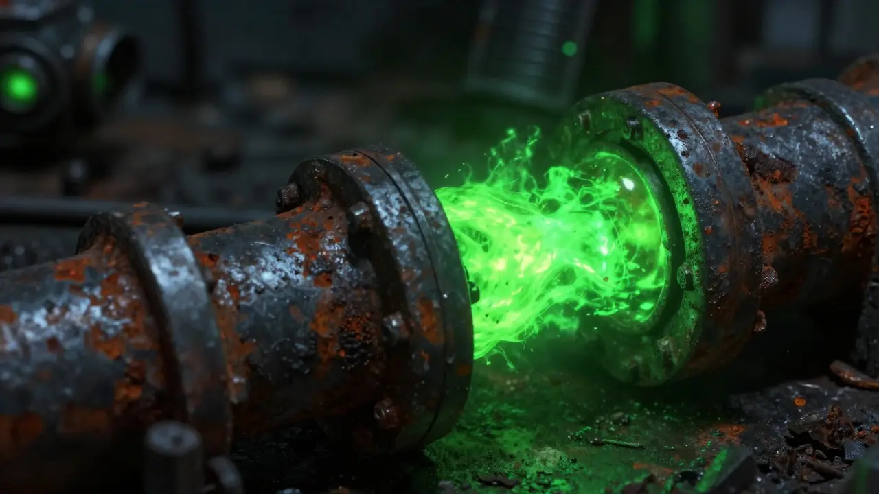 Продвинутые эффекты на террейне Warhammer 40K: свечение, дым и ржавчина