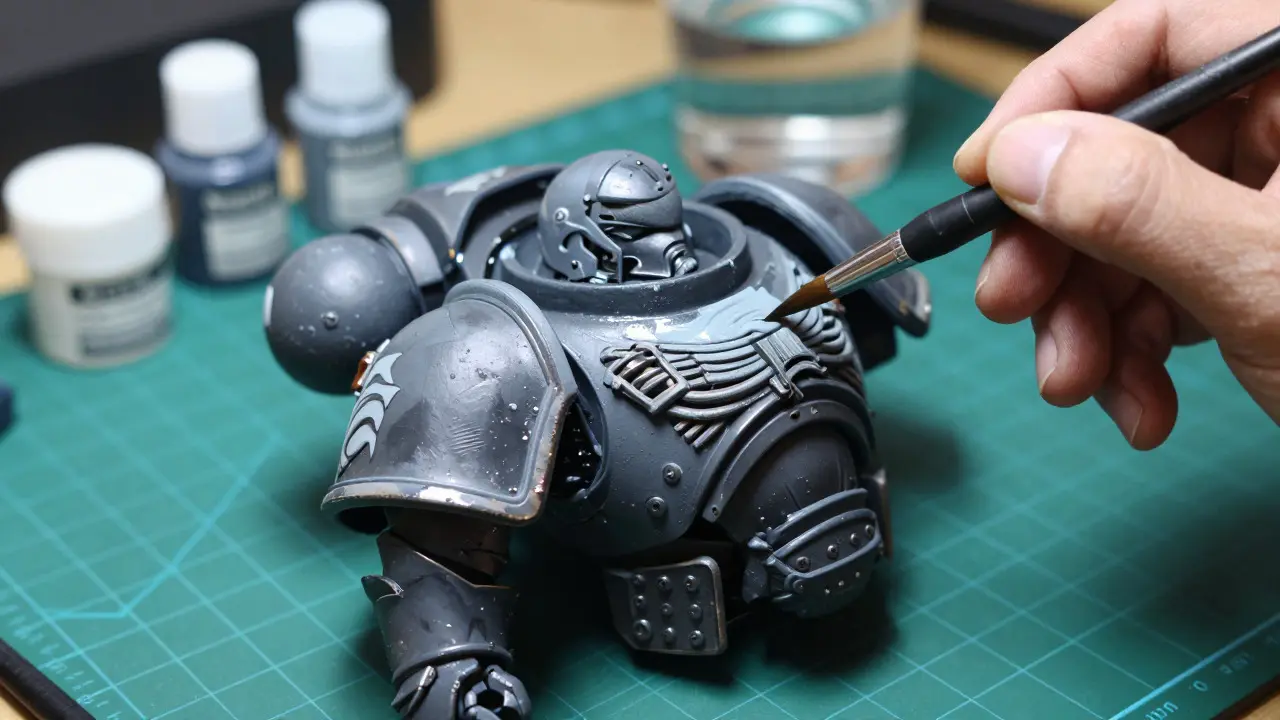 Влажное смешивание на больших поверхностях Warhammer 40K: Гид для новичков и профи