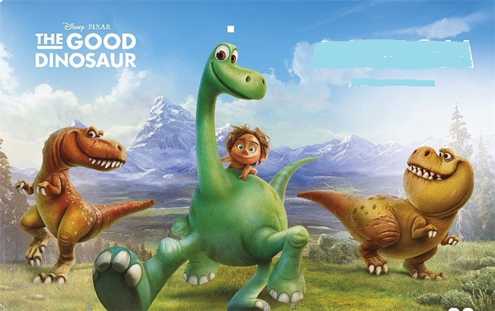 Цветной рисунок динозавров из мультфильма