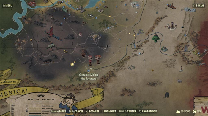 Пункт обслуживания силовой брони в Fallout 76