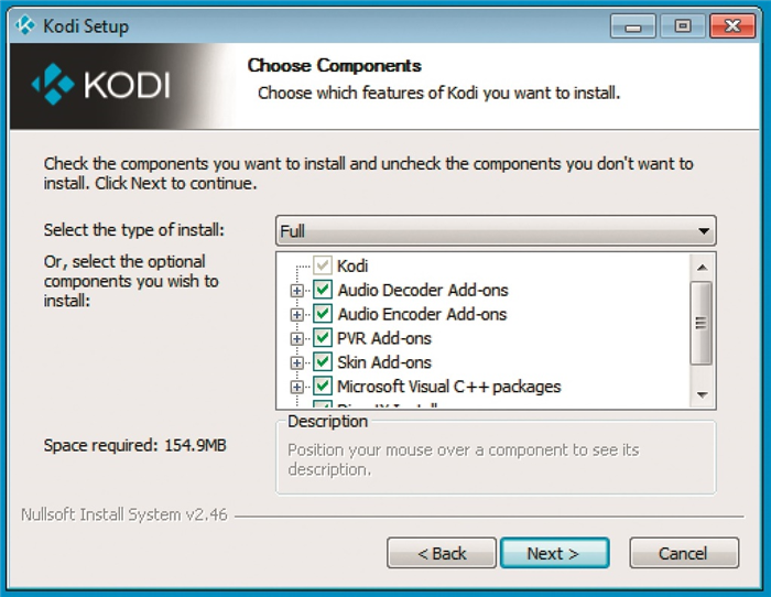 Развлекательный центр Полный установочный пакет Kodi обеспечивает максимальный объем функций