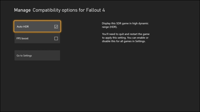 Включите FPS Boost на Xbox через меню управления игрой и надстройками