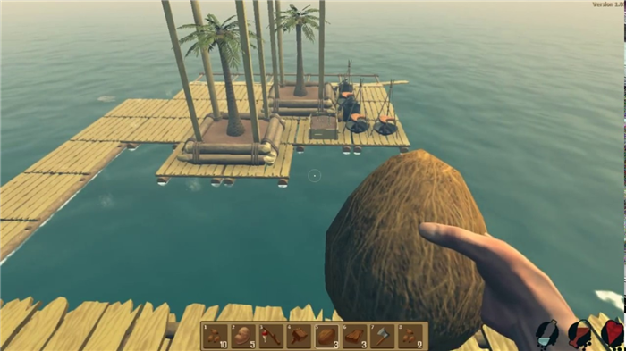 Выращиваем пальмы на плоту в Raft