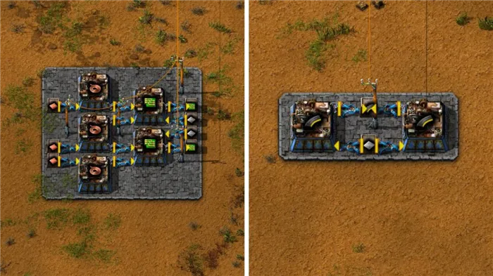 Слева: Зеленые цепи (крайняя ранняя игра). Справа: боеприпасы (крайняя ранняя игра).