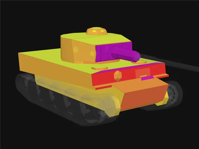World of Tanks: лобовые щиты TigerI в блице