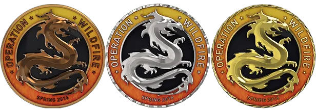 Серебряная медаль за специальные операции в CSGO.
