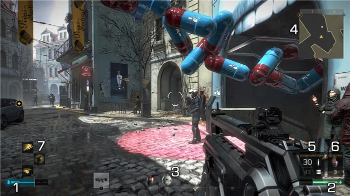 Экран игры Deus Ex: Mankind демонстрирует разделение