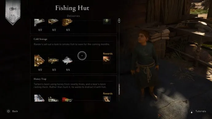 Обмен рыбы и вольфрамовых удилищ в Assassin
