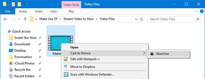 Как передать потоковое видео с Windows 10 на консоль XboxOne, перенесенную на устройство